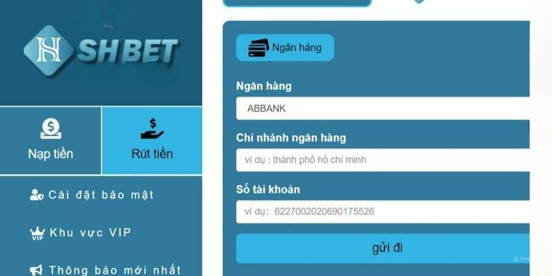 Rút tiền SHBET dễ dàng và nhanh nhất - SHBET